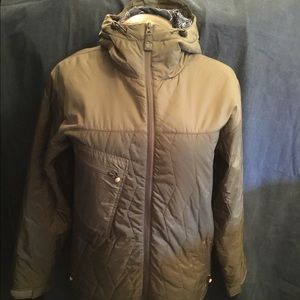 ANALOG HOODED ARMY GREEN JACKET